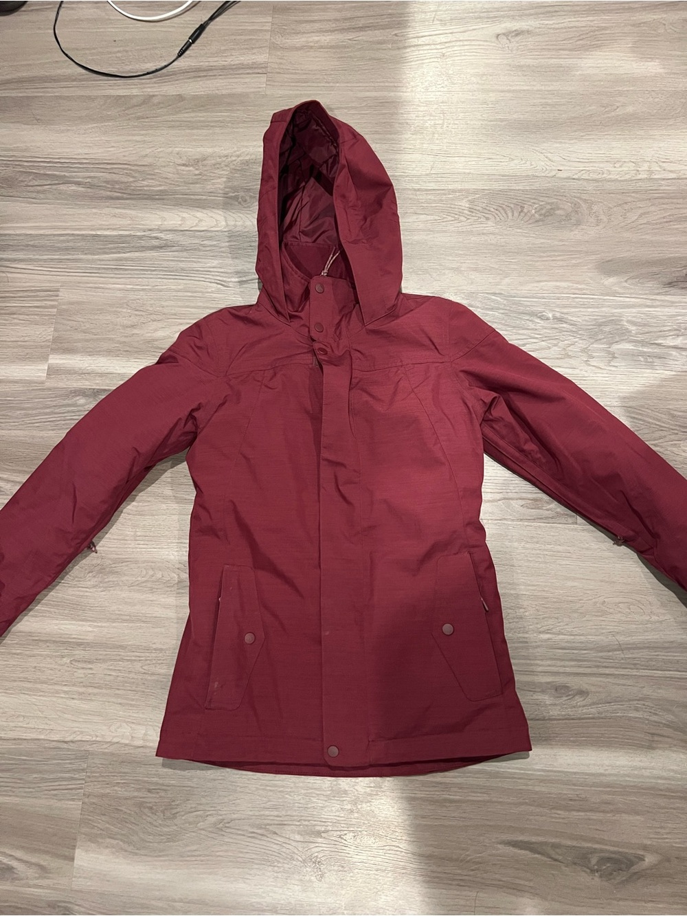 Burton Women's Hooded Ski Jacket - Burgundy